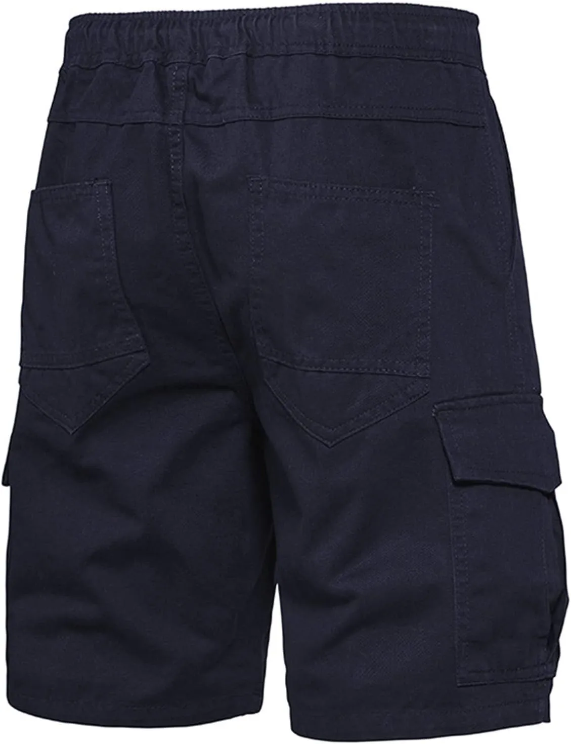 Muscularfit Cargo Shorts for Men 2024 Trendy Cotton Multi Pocket Tooling Shorts Casual Elastic Waist Drawstring Sport Shorts