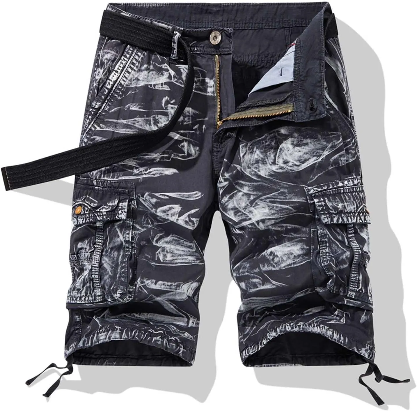 Muscularfit Cargo Shorts Men Regular Fit Camouflage Shorts Multi Pocket Camo Tooling Shorts Summer Casual Work Beach Shorts