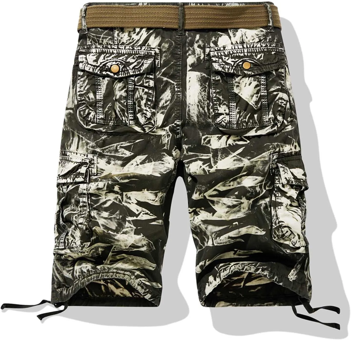Muscularfit Graphic Shorts for Men Causal Multi Pocket Cargo Shorts Regular Fit Print Tooling Shorts Outdoor Athletic Shorts