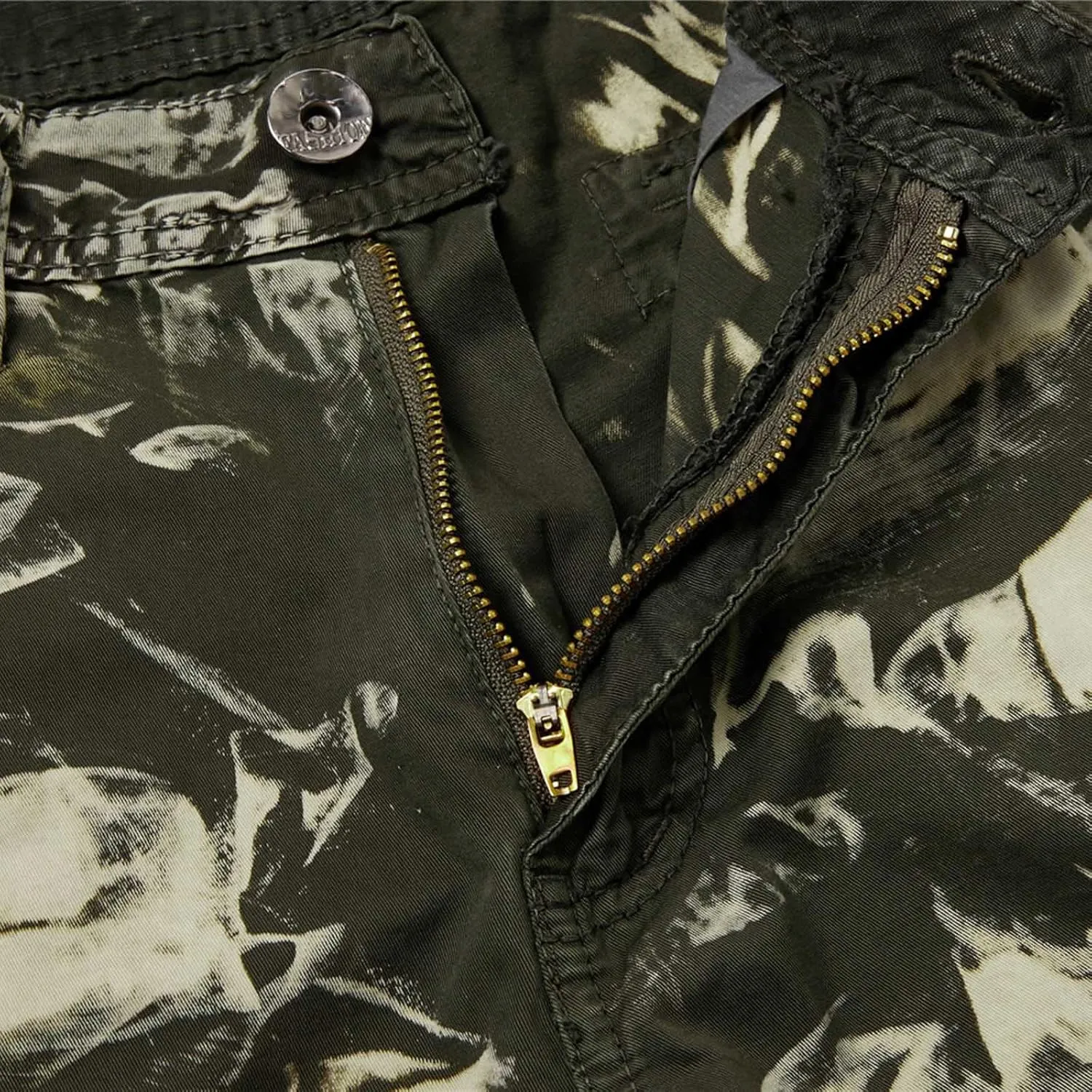 Muscularfit Graphic Shorts for Men Causal Multi Pocket Cargo Shorts Regular Fit Print Tooling Shorts Outdoor Athletic Shorts