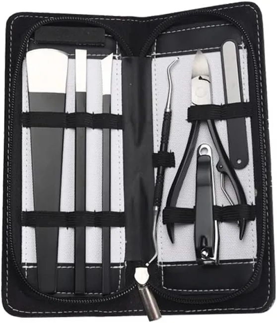 Nail Clippers Set Professional Pedicure 7 Sets Toenail Care Set Nail Clippers Manicure Pedicure Kit Stainless Steel Pedicure Pliers Travel Sets (Size : 7 Pieces)