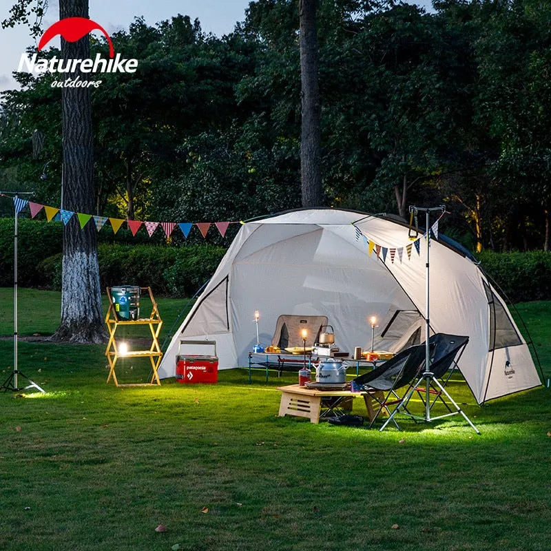 Naturehike Gnie Beach Awning Portable Lightweight Canopy Outdoor Camping 210T Waterproof Party Sun Shelter Sunshade Beach Tarp Hiking Picnic Travel