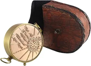 Nautical Compass Directional Magnetic Compass for Camping, Trekking, Travelling Antique Pocket Compass for Loved Ones, Son, Father, Love, Partner by The Nautical Store