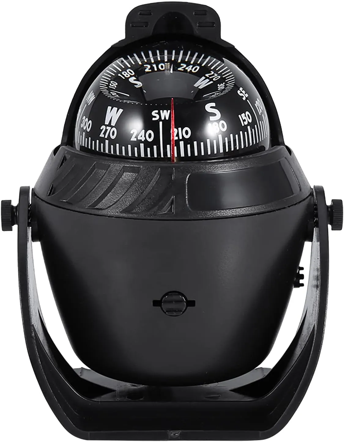 Navigation Compass, Waterproof Compass LED Lights Sea Marine Bracket Mount Voyager Compass for Hiking and Camping Boat Caravan Truck