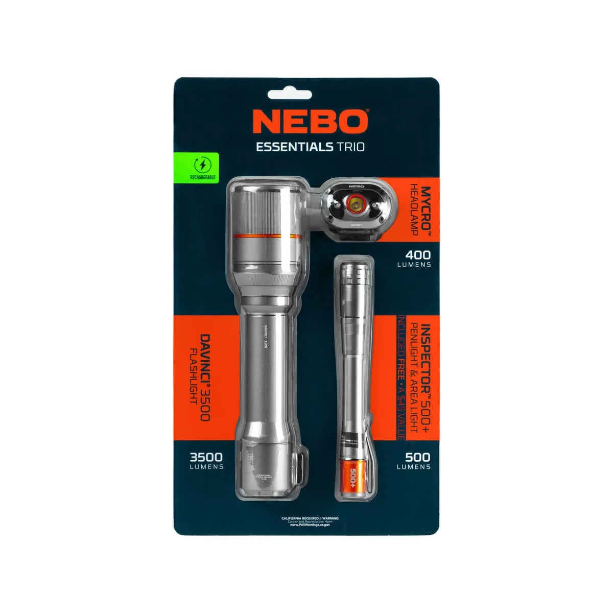 Nebo 3-Piece Essentials Kit