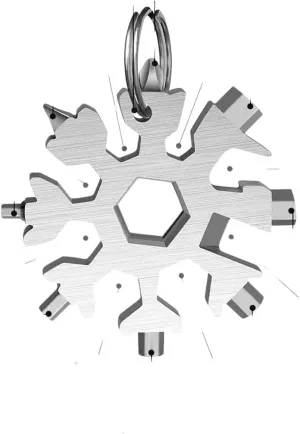 New 2026 Arrive Unisex 18-In-1 Stainless Snowflake Wrench Multi-Tool Popular Portable Steel Creative Outdoor Bicycle Repair Tool Open A Bottle With You Accessories Trendy Best For Gift Women And Men