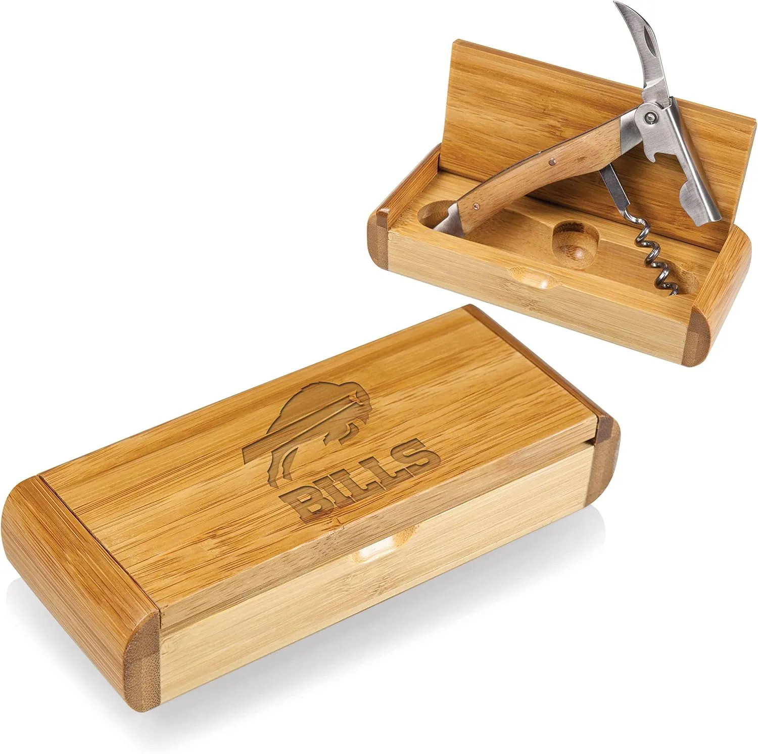 NFL Kansas City Chiefs Elan Engraved Tool Set, One Size, Bamboo