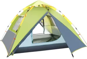 NIEH 2-4 Person Fully Automatic Camping Tent - Outdoor Shade Canopy Instant Sun Shelter Waterproof Tarp for Wilderness Survival Mountaineering Cabana