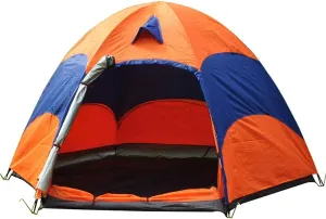 NIEH Hexagonal Camping Tent Waterproof Windproof Multifunction Folding Outdoor Family Leisure Travel Tents 3-4 Person