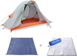 NIEH Outdoor Tent, Single Double Pole Aluminum Camping Anti-Storm rain Camping/Riding Tent Four Seasons