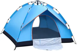 NIEH Pop-Up Tents Water-Resistant & UV Protection Automatic Hydraulic Tents 3-4 Person Family Camping Tents Perfect for Beach Outdoor Traveling Hiking Camping Hunting Fishing etc,B