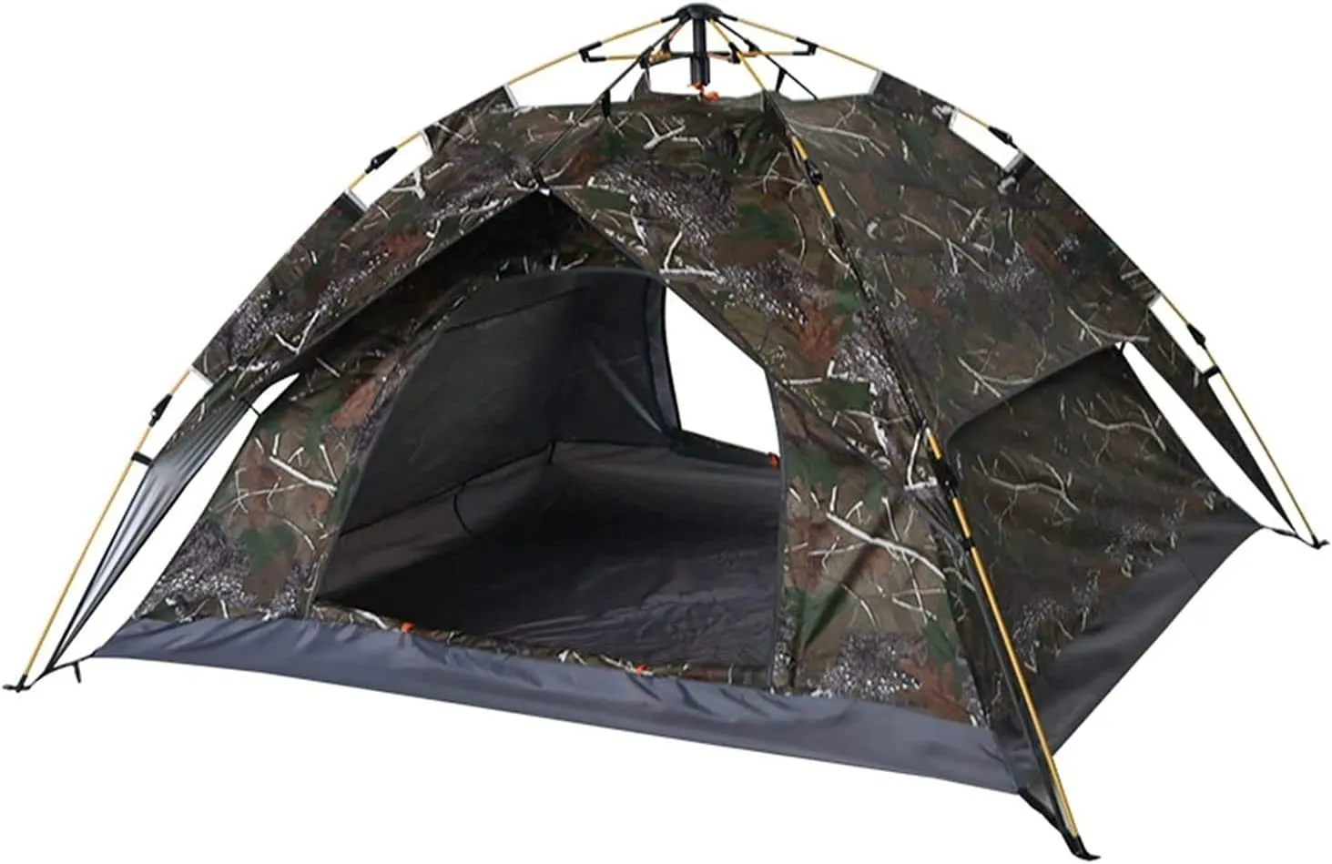NIEH Tent 3-4 Persons Waterproof Camping Camouflage Tent Polyester Fabric Double Layer Tents for Outdoor Travel Hiking Outdoor