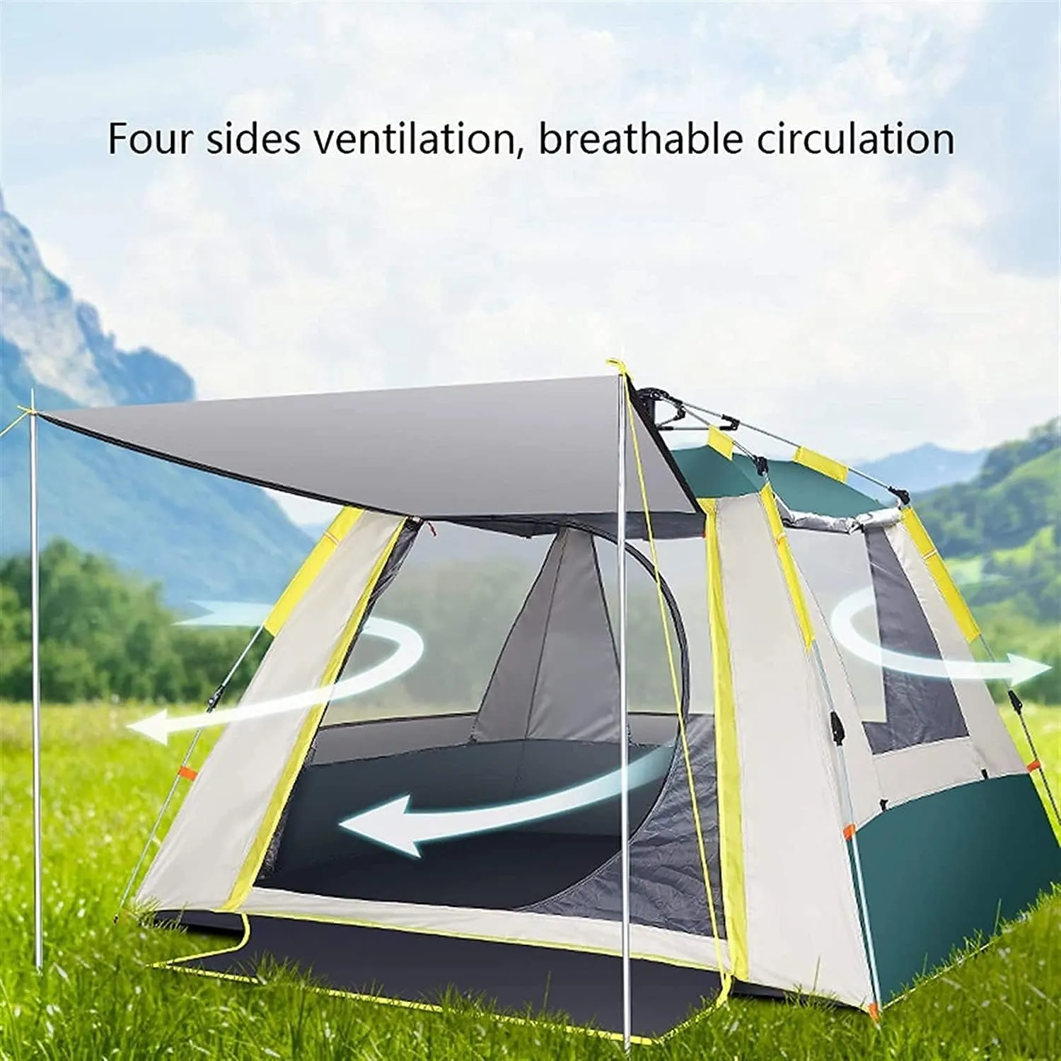 NIEH Tent Automatic Camping Beach Tent Waterproof Windproof Tent Instant Pop Up Open Awning Tents Outdoor Sunshelter Outdoor