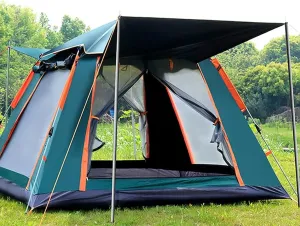 NIEH Tents Family Tent Pop Up Tents for Camping 6 Person Waterproof,10 Seconds Set Up Camping Tent, Cabin Tent Instant Setup with Sun Shade, Advanced Venting