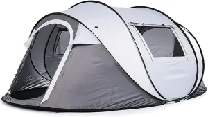 NIEH Tunnel Tents Automatic Instant Pop-Up Tents, Windproof and Waterproof Lightweight Outdoor Travel Camping Tent 4-5 Persons