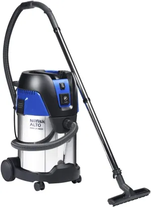 Nilfisk Aero 31 8 Gal. Professional Wet/Dry HEPA Vac, Tool Start, Stainless
