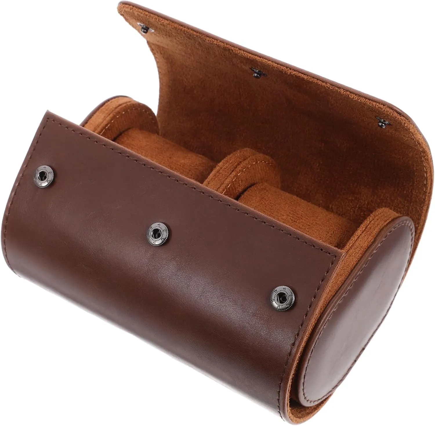 NOLITOY Leather Watch Box Holder for Men 3 Pocket Watch Storage Organizer Scratch