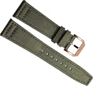 Nylon Canvas Watch Bands for IWC Pilot Portuguese Portofino Green Blue Gray Black Bracelets 20mm Watch Straps