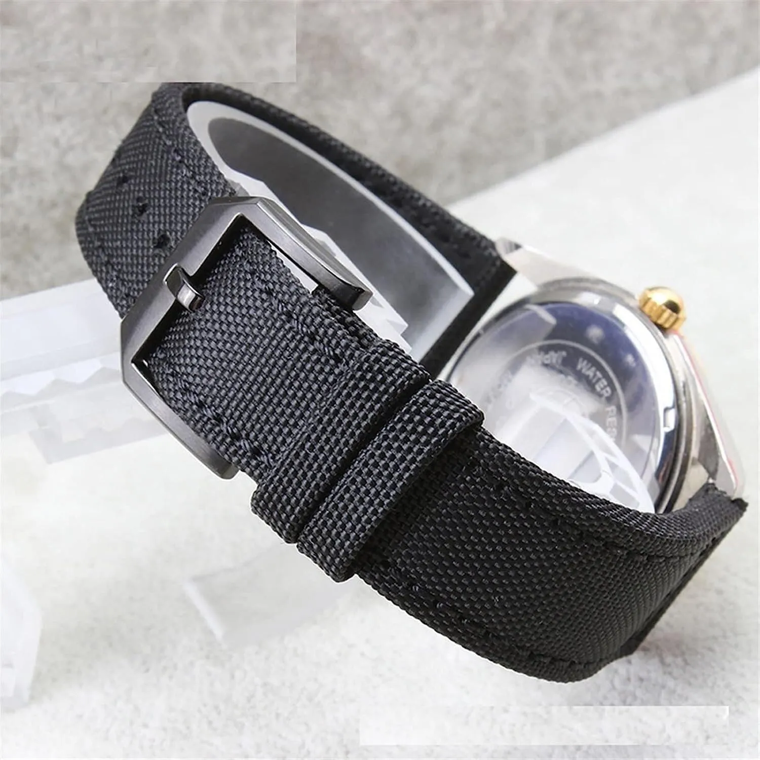 Nylon Canvas Watch Bands for IWC Pilot Portuguese Portofino Green Blue Gray Black Bracelets 20mm Watch Straps