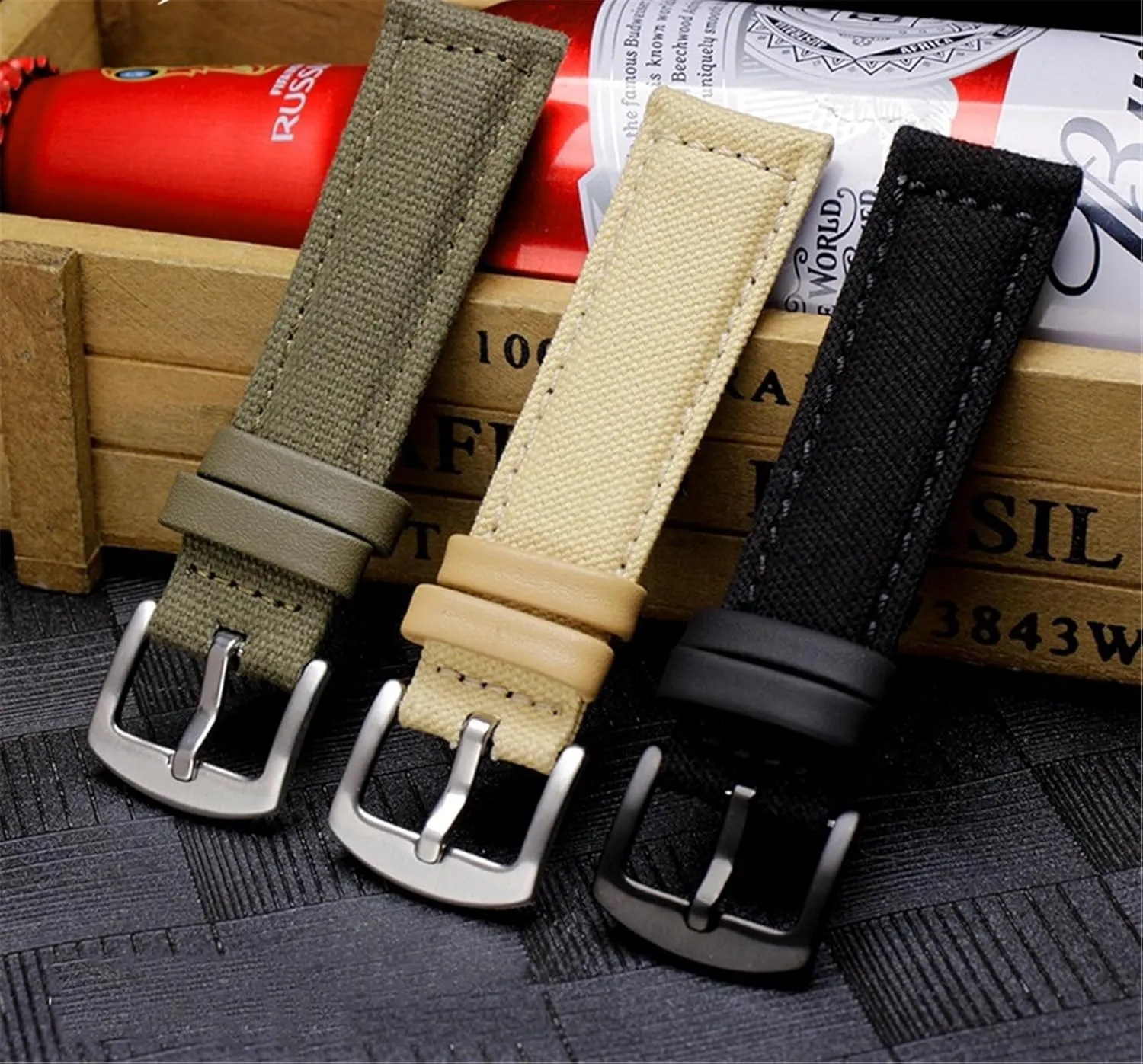 Nylon Watch Band 20mm 22mm 24mm Sport Quick Release Replacement Bracelet Men Women Universal Strap