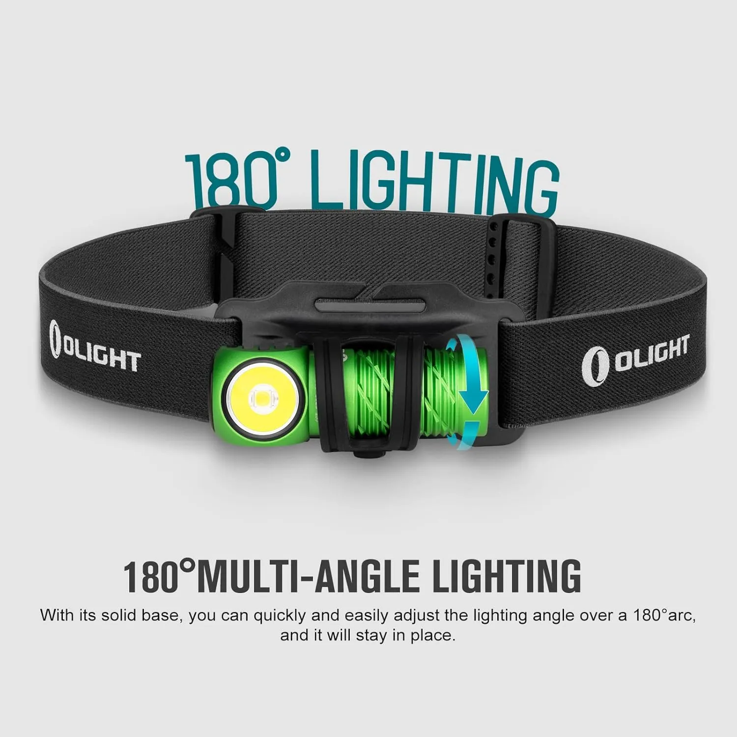 OLIGHT Perun 2 Mini Headlamp, 1100 Lumens LED Head Flashlight, Rechargeable Headlight with Red Light Option, Great for Working, Hiking, Camping and Climbing, Lime Green Cool White