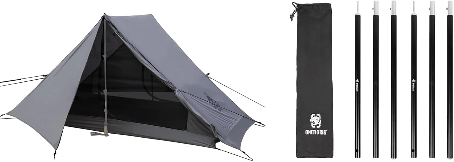 OneTigris HILLRIDGE Ultralight Backpacking Tent   Tent Poles