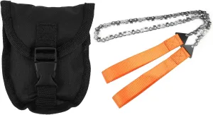 Outdoor 33 Tooth Pocket Steel Chainsaw, Survival Wire Saw Hand Zipper Chainsaw for Wood Cutting