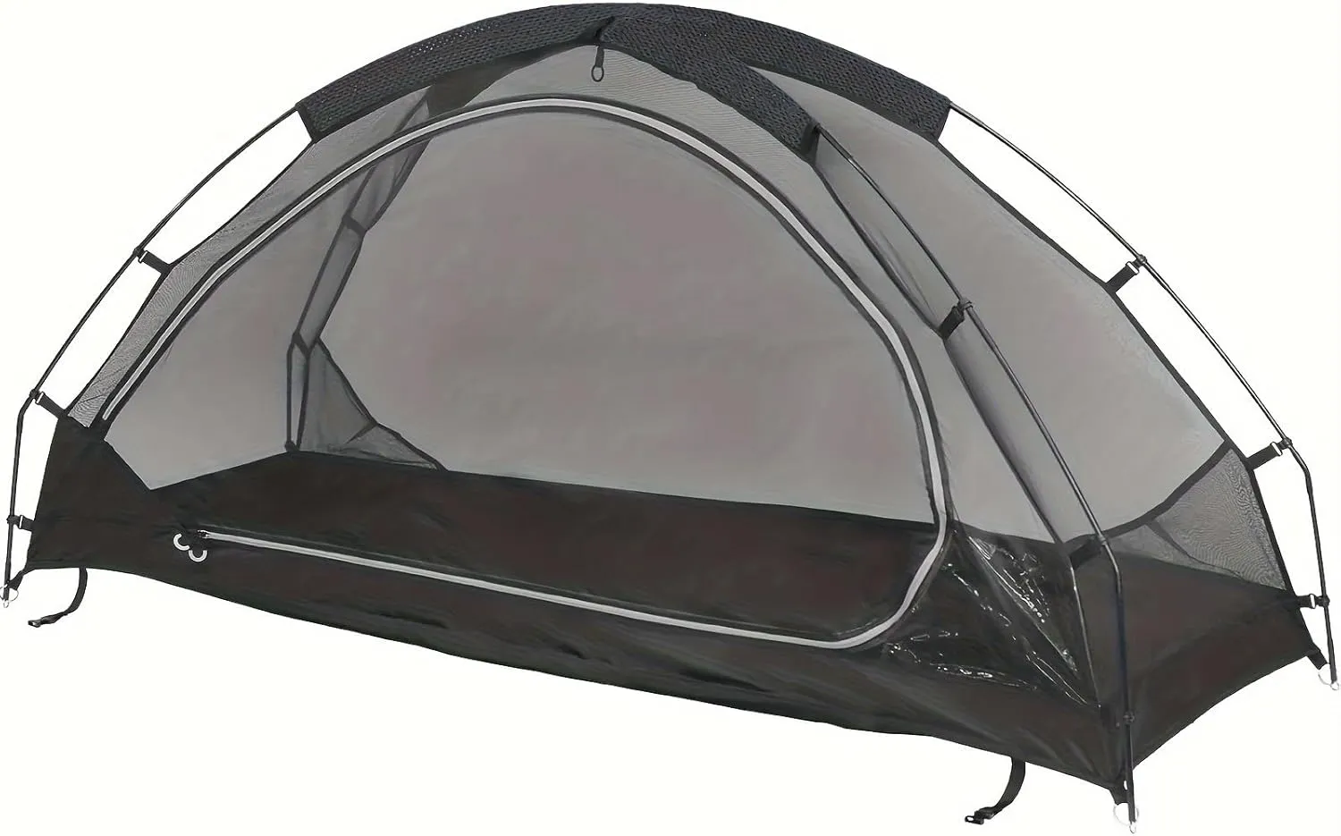 Outdoor Camping Solo Tent - Compact Mesh Shelter for Backpacking, Motorcycle Travel - Breathable, Mosquito-Proof & Cot-Compatible Instant Setup