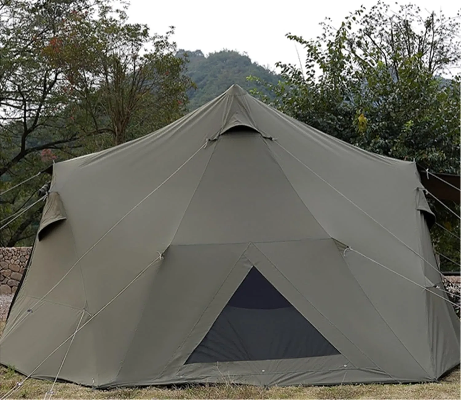 Outdoor Camping Tent Windproof Thick Large Space Canopy Tent Camp