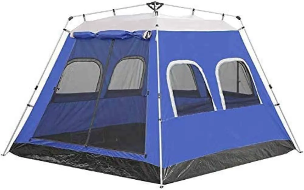 Outdoor Camping Tents, 5-6 Person Automatic Tent, Instant Cabana Waterproof Shade Canopy Tarp for Wilderness Survival Mountaineering,Green