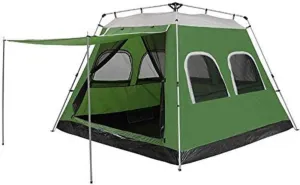 Outdoor Camping Tents, 5-6 Person Automatic Tent, Instant Cabana Waterproof Shade Canopy Tarp for Wilderness Survival Mountaineering,Green