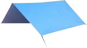 Outdoor Hammock Tarp Waterproof Lightweight Tarpaulin Awning with Rope Shade Outdoor Canopy Camping Picnic(Blue)