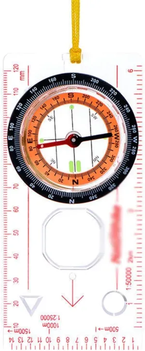 Outdoor Multifunctional Genuine with Scale Travel by Walking Compass Anti-Shock Waterproof Hiking Climbing Compass