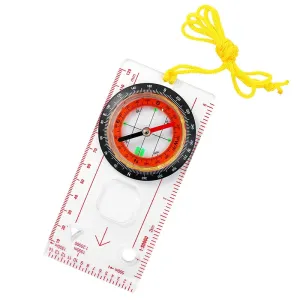 Outdoor Professional Portable Magnifying Compass with Ruler Scale - Perfect for Scout, Hiking, Camping, and Orienteering