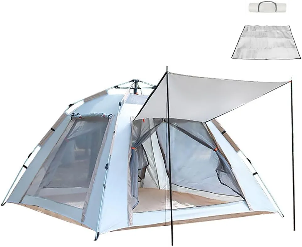 Outdoor Self-driving Travel Camping Tent Automatic Quick-opening Tent Portable Rainproof Sunshine-proof Tent Fishing Hiking Sunshine Shelter,Outdoor Self-driving Travel Camping Tent