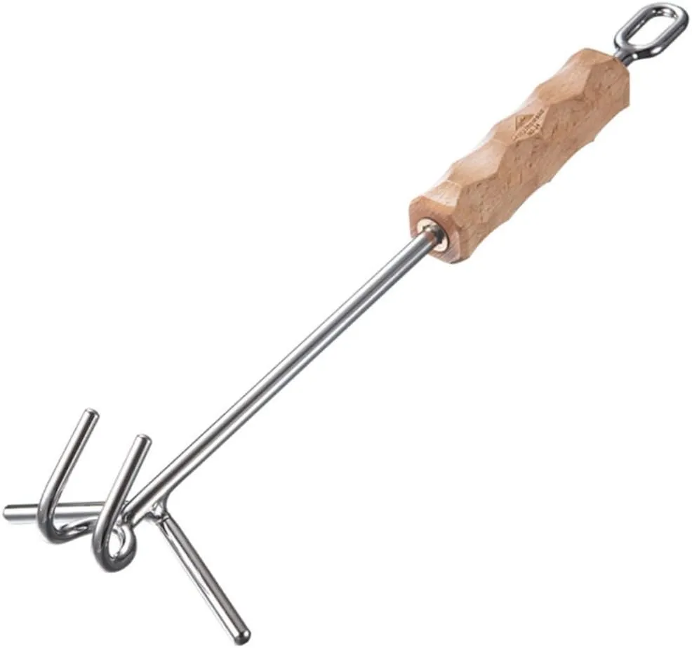 Outdoor Stainless Steel Lid Lifter Double Hooks -scald - Camping Pot Lifter Multifunctional Tool for Outdoor Cooking Kitchen Use