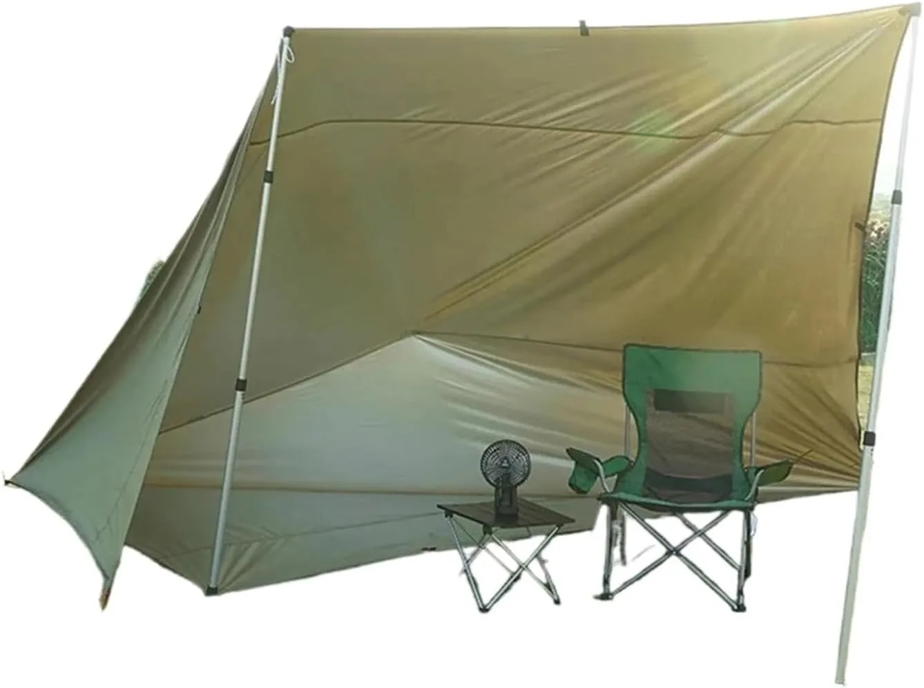 Outdoor Travel Tarp Tent Camping Outdoor Hiking Backpacking Tent Tarp Camping Tourist Beach Sun Shelter Suitable for Outdoor Family Camping, Fishing(A)