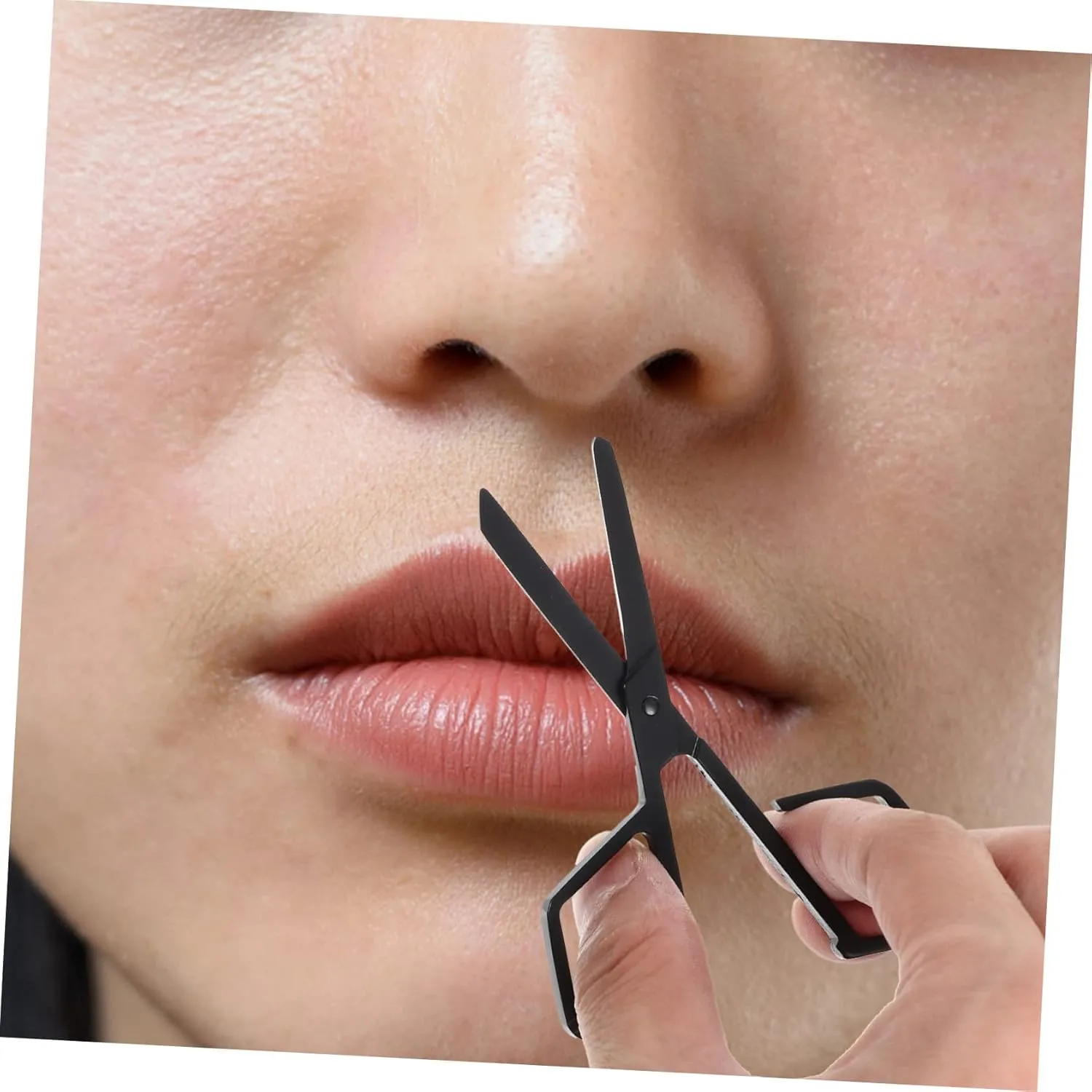 PartyKindom 2sets Stainless Steel Nose Hair Scissors Eyebrow Trimmer Small Grooming Scissors 2pcs*2