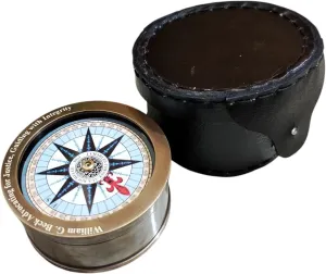 Personalized Brass Compass with Engraved Quote – Vintage Nautical Compass Gift for Son, Grandson, Husband, Boyfriend & Explorer