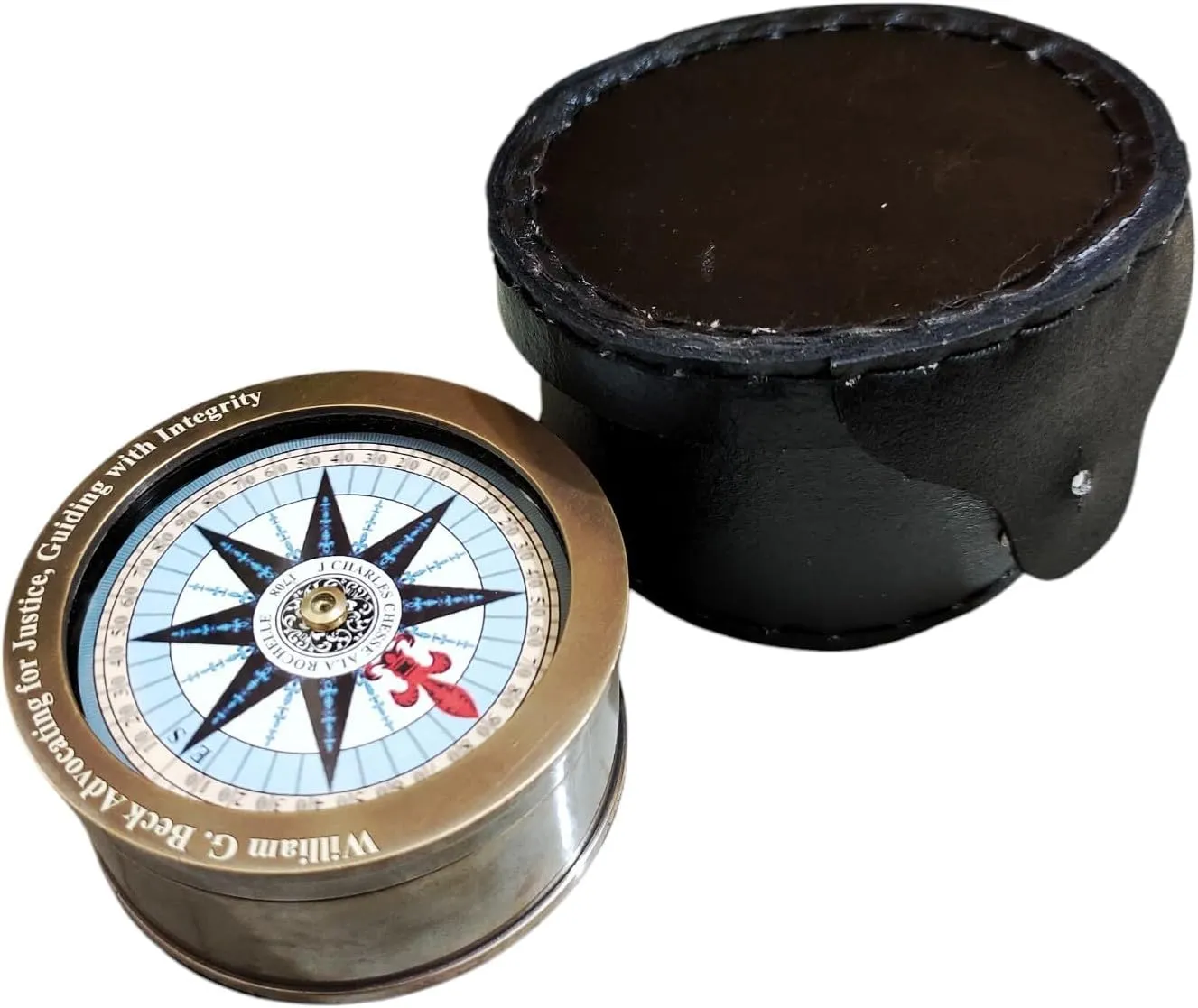 Personalized Brass Compass with Engraved Quote – Vintage Nautical Compass Gift for Son, Grandson, Husband, Boyfriend & Explorer