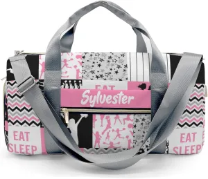 Personalized Cheerleader Pink Custom Multi-functional Travel Bag, Unisex Portable Duffel Bag, Short Distance Travel Assistant