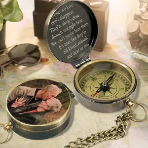 Personalized Picture Compass Birthday Gifts for Women/Men, Custom Vintage Compass with Photo Surprise Gift for Husband Wife Boyfriend Girlfriend, Persoanlized Brass Compasses Beautiful Decorations