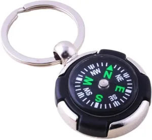 Personalized Tire Compass Keychain – Portable, Waterproof & Shockproof Outdoor Navigation Pendant for Hiking & Camping