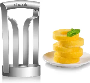 Pineapple Corer Large Stainless Steel Pineapple Corer Peeler Pineapple Cutter Fruit tool Easy Kitchen Tool - Large（4inch ）