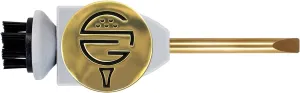 Pocket Caddie | The Ultimate 4-in-1 Golf Tool | with Scrub Brush, Brass Tip Groove Cleaner, Divot Repair & Ball Marker | Fits Easily in Your Pocket | Holds Any Ball Marker