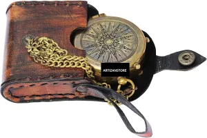Pocket Compass for Hiking, Survival Instrument Antique “So You Can Always Find Your Way Back Home” Engraved Camping Pocket Compass Nautical Compass Vintage Navigation Outdoor Compass