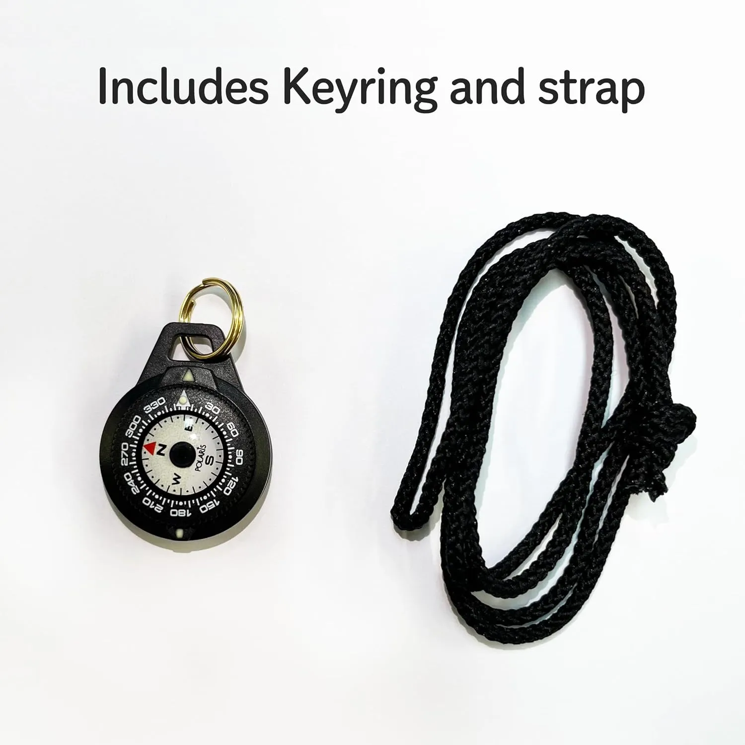 Polaris Waterproof Micro Compass - 2 Models/Watchband or EDC Compass