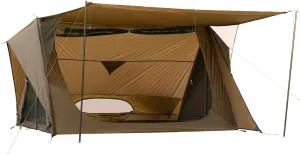 POMOLY Camping Hot Tent With 4 Poles - Trekking Pole Backpacking Tent, STOVEHUT Ultralight Bushcraft Shelter for 1-2 Person Solo