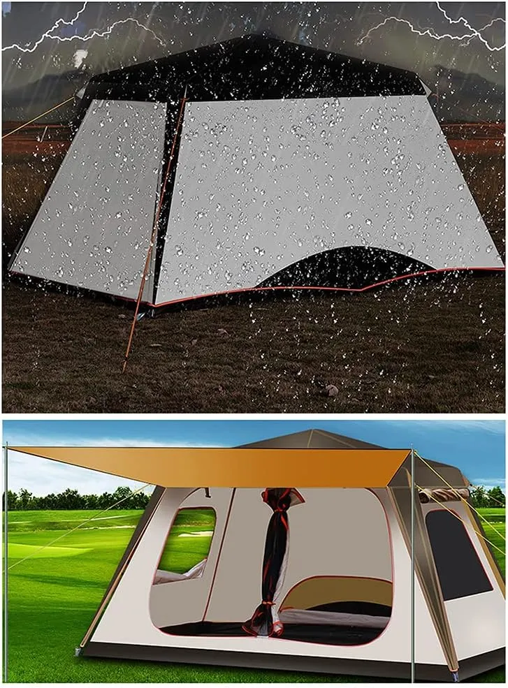Pop Up Tent Family Camping Tent 5-8 Person Instant Backpacking Camping for Outdoor Beach Traveling Hiking Camping Hunting Fishing (Automatic Tent 5)