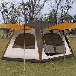 Pop Up Tent Family Camping Tent 5-8 Person Instant Backpacking Camping for Outdoor Beach Traveling Hiking Camping Hunting Fishing (Automatic Tent 5)